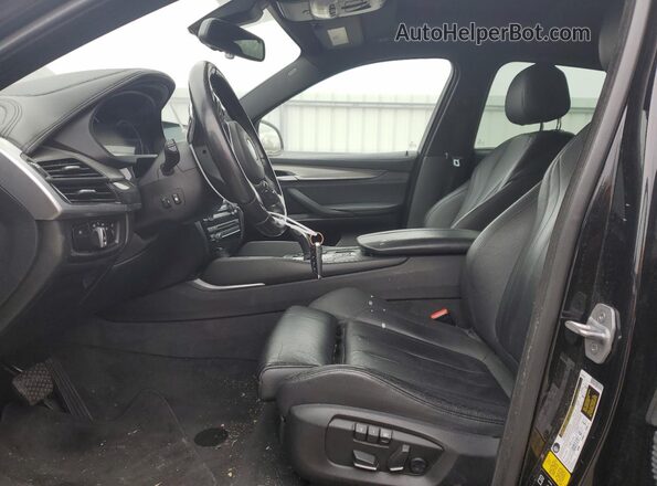 5UXKU2C57G0N80632 2016 BMW X6 Черный Вид салона спереди