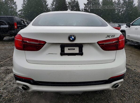 5UXKU2C57G0N81635 2016 BMW X6 Белый Вид сзади