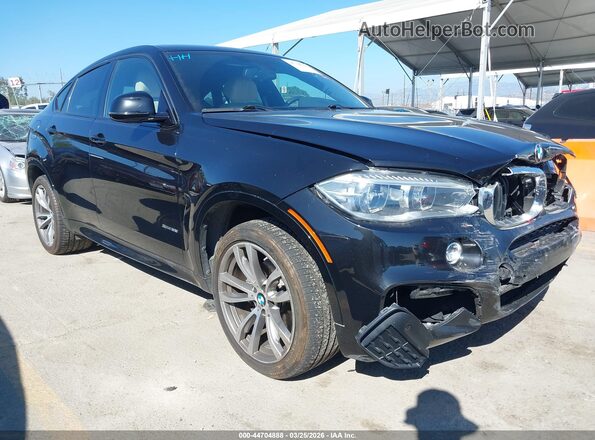 5UXKU2C58G0N78629 2016 BMW X6 Черный Передняя правая четверть
