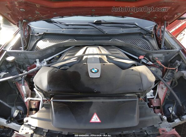 5UXKU6C31H0W38399 2017 BMW X6 Красный Вид сзади