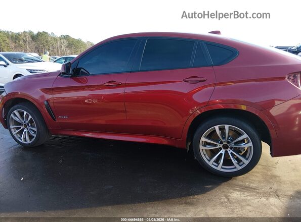 5UXKU6C31H0W38399 2017 BMW X6 Красный 