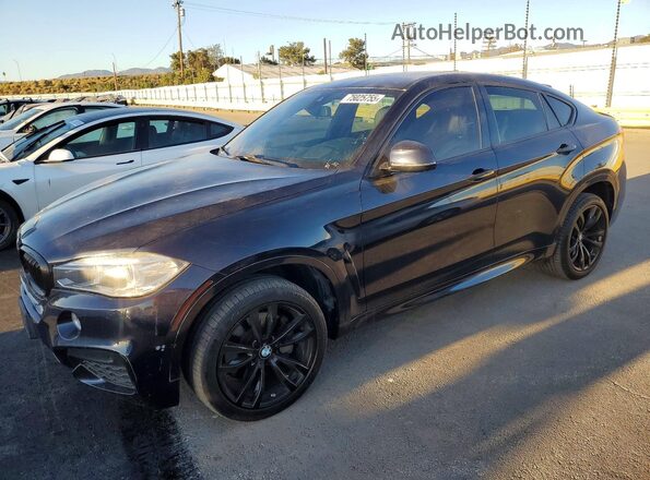 5UXKU6C59G0R34108 2016 BMW X6 Черный Передняя левая четверть