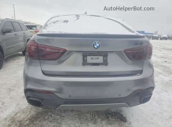 5UXKU6C59G0R34254 2016 BMW X6 Gray Widok z tyłu