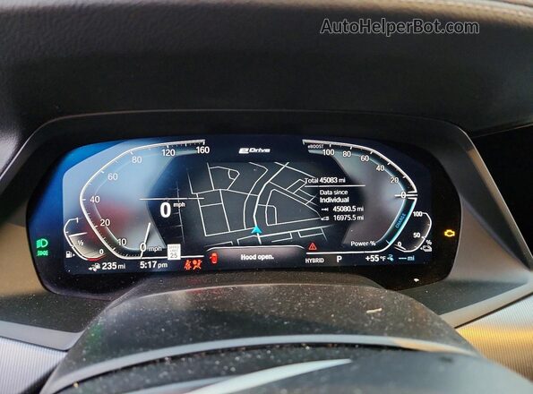 5UXTA6C04P9P91677 2023 BMW X5 Black Widok zestawu wskaźników