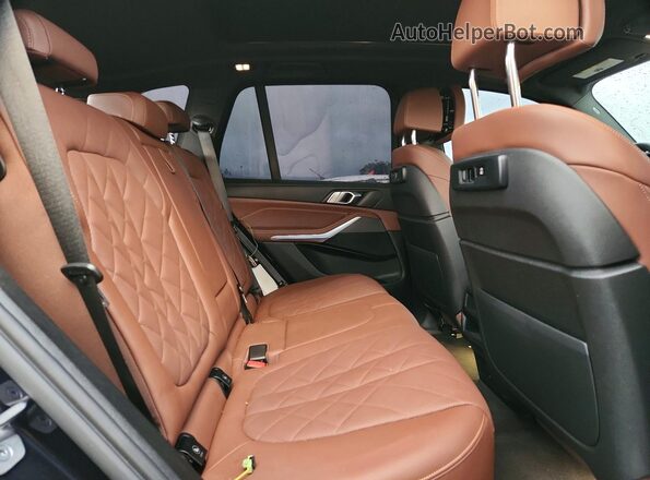 5UXTA6C04P9P91677 2023 BMW X5 Black Widok wnętrza z tyłu
