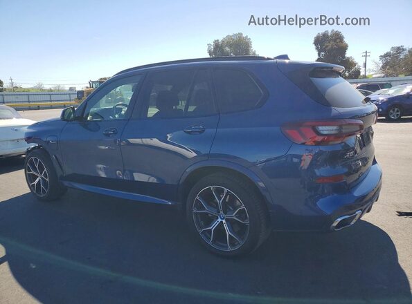 5UXTA6C09N9L07080 2022 BMW X5 Синий Задняя левая четверть