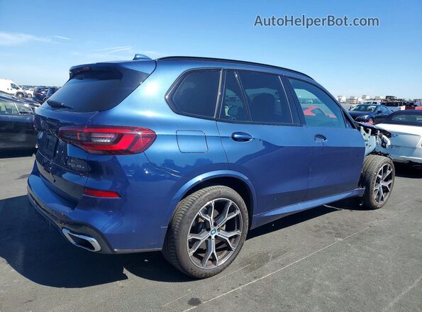 5UXTA6C09N9L07080 2022 BMW X5 Синий Задняя правая четверть