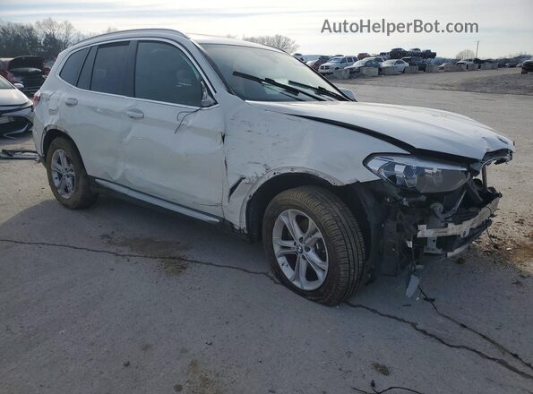 5UXTR7C50KLF26974 2019 BMW X3 Белый Передняя правая четверть