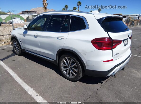 5UXTR7C50KLR53522 2019 BMW X3 Белый Задняя левая четверть