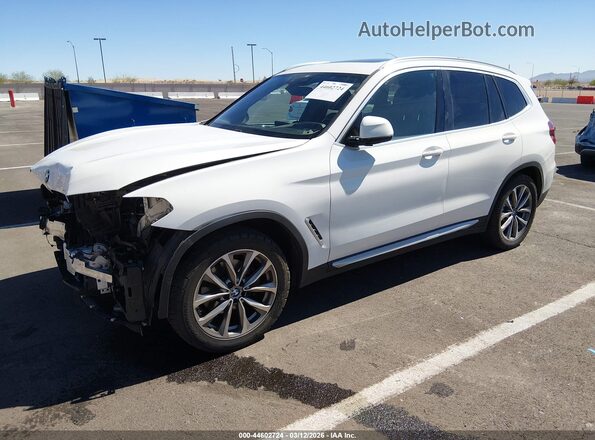 5UXTR7C50KLR53522 2019 BMW X3 Белый Передняя левая четверть