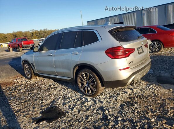 5UXTR7C54KLR44547 2019 BMW X3 Серебряный Задняя левая четверть