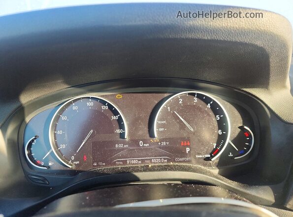 5UXTR7C58KLR48018 2019 BMW X3 White Вид щитка приладів