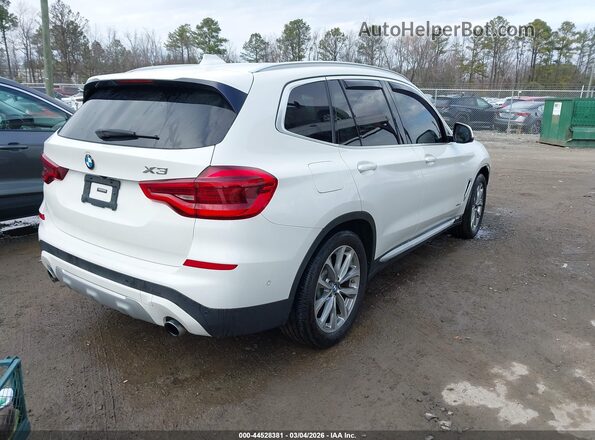 5UXTR9C50JLD61793 2018 BMW X3 Белый Задняя правая четверть