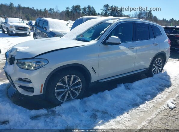 5UXTR9C52KLE14902 2019 BMW X3 White Передня ліва чверть