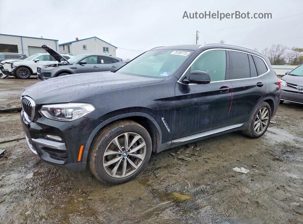 5UXTR9C52KLR04978 2019 BMW X3 Black Przód lewy
