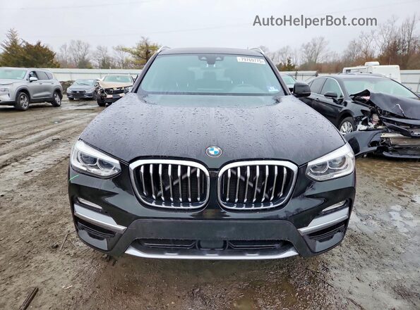 5UXTR9C52KLR04978 2019 BMW X3 Black Widok z przodu
