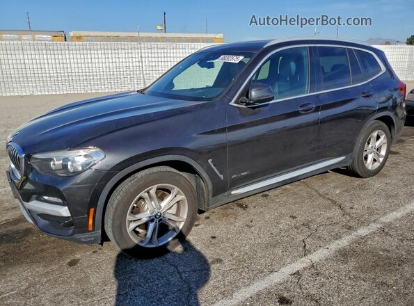 5UXTR9C53JLD64106 2018 BMW X3 Черный Передняя левая четверть