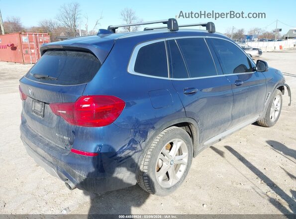 5UXTR9C53KLR06819 2019 BMW X3 Синий Задняя правая четверть