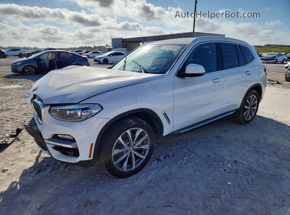 5UXTR9C54KLD96449 2019 BMW X3 Белый Передняя левая четверть