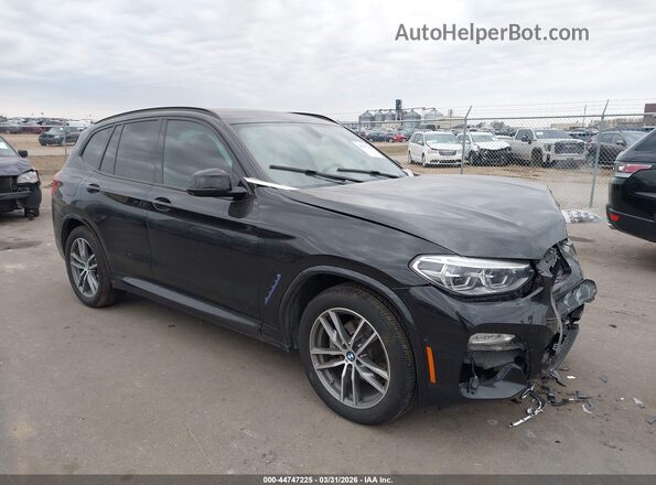 5UXTR9C55JLD74670 2018 BMW X3 Черный Передняя правая четверть