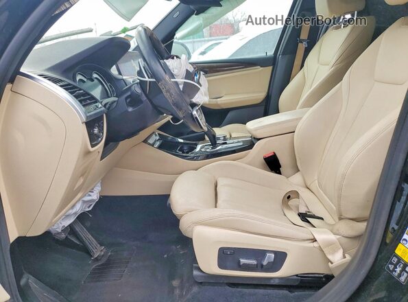 5UXTR9C56KLD90684 2019 BMW X3 Черный Вид салона спереди