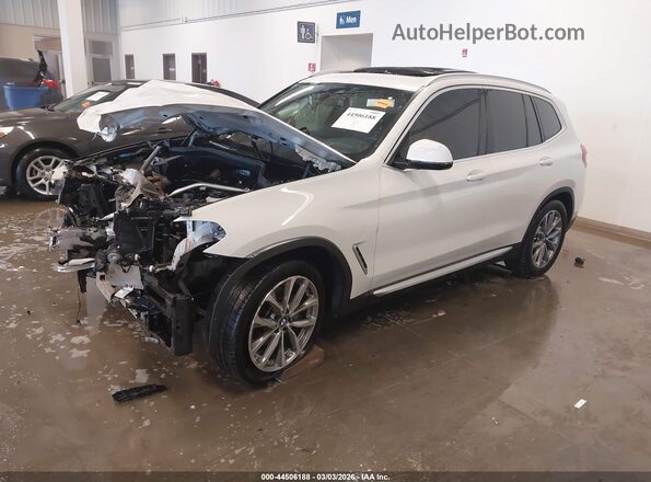 5UXTR9C56KLP89639 2019 BMW X3 White Передня ліва чверть