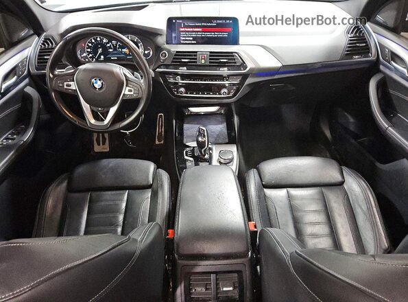 5UXTR9C58KLD93750 2019 BMW X3 Черный Вид панели приборов