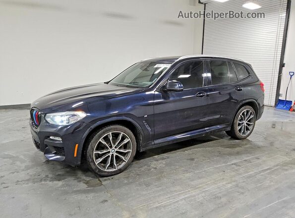 5UXTR9C58KLD93750 2019 BMW X3 Черный Передняя левая четверть
