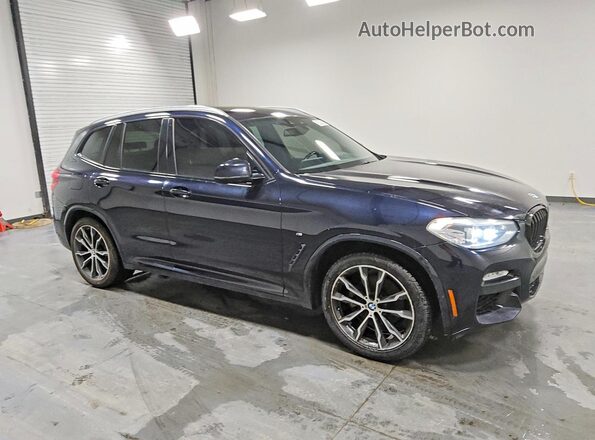 5UXTR9C58KLD93750 2019 BMW X3 Черный Передняя правая четверть