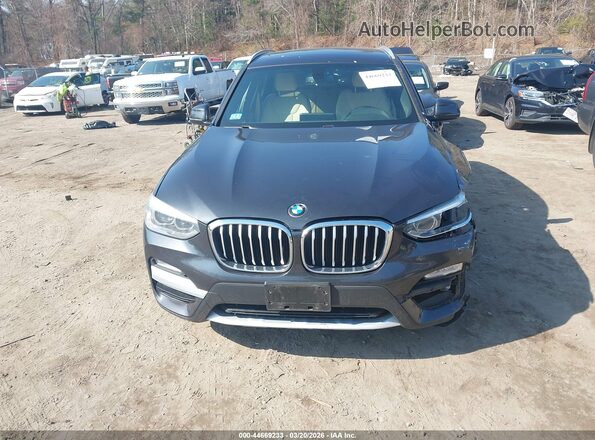 5UXTR9C59JLD74445 2018 BMW X3 Black Widok zestawu wskaźników