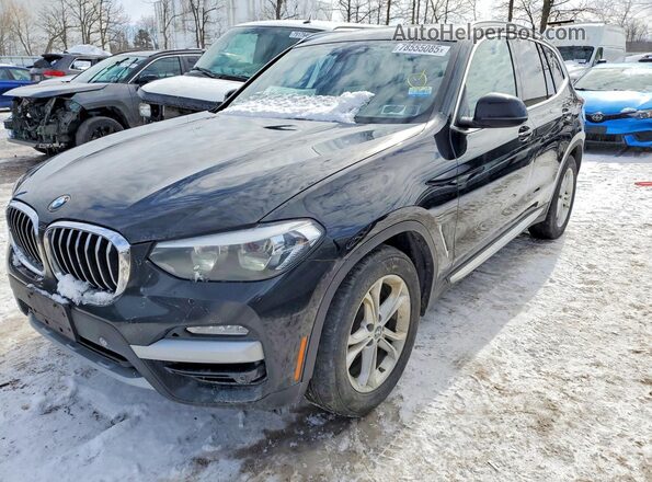 5UXTR9C59KLD94423 2019 BMW X3 Черный Передняя левая четверть