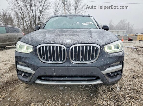 5UXTY3C01L9B89987 2020 BMW X3 Black Widok z przodu