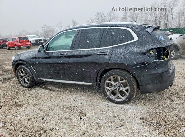 5UXTY3C01L9B89987 2020 BMW X3 Black Tył lewy