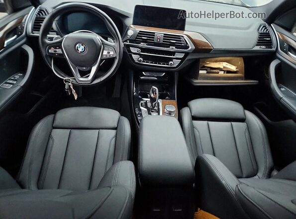 5UXTY3C02L9D23759 2020 BMW X3 Черный Вид панели приборов