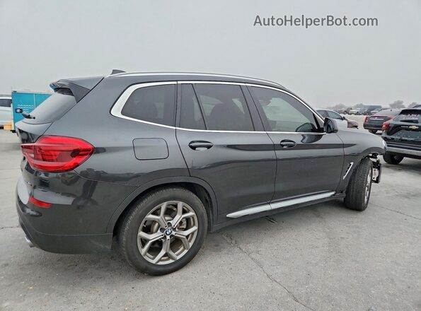 5UXTY3C02L9D23759 2020 BMW X3 Черный Задняя правая четверть