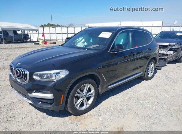 5UXTY3C09LLE54741 2020 BMW X3 Black Przód lewy