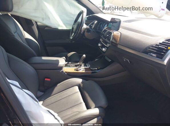 5UXTY3C09LLE54741 2020 BMW X3 Black Widok wnętrza z przodu