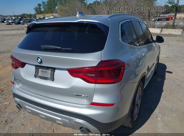 5UXTY3C0XLLU70783 2020 BMW X3 Silver Tył prawy