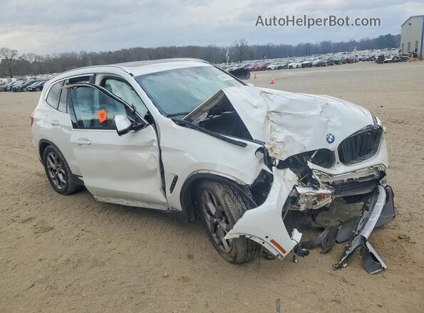 5UXTY5C02L9D31985 2020 BMW X3 White Առջևի աջ