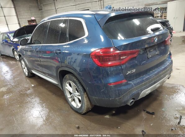 5UXTY5C03L9B47090 2020 BMW X3 Синий Задняя левая четверть