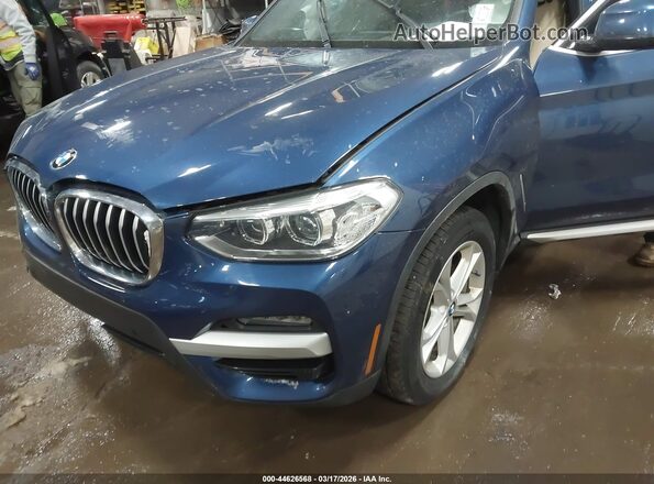 5UXTY5C03L9B47090 2020 BMW X3 Синий Вид спереди