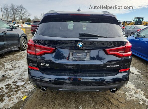 5UXTY5C03L9D66566 2020 BMW X3 Черный Вид сзади