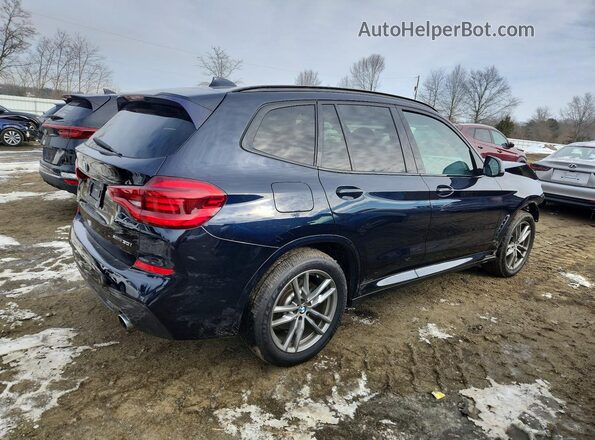 5UXTY5C03L9D66566 2020 BMW X3 Черный Задняя правая четверть