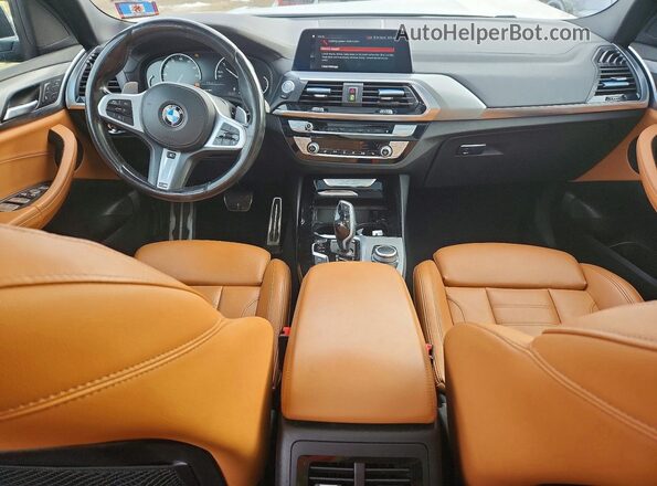 5UXTY5C03L9D66566 2020 BMW X3 Черный Вид панели приборов