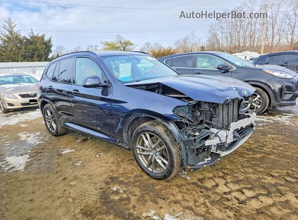 5UXTY5C03L9D66566 2020 BMW X3 Черный Передняя правая четверть