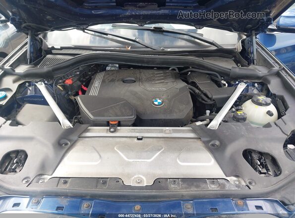 5UXTY5C04M9F07534 2021 BMW X3 Blue Вид ззаду