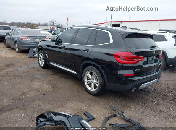 5UXTY5C09LLE58123 2020 BMW X3 Черный Задняя левая четверть