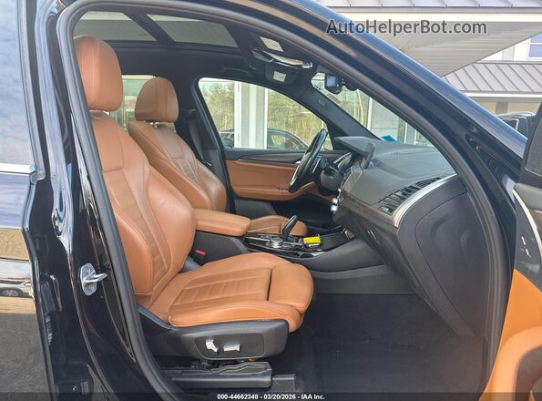 5UXTY5C09M9H28918 2021 BMW X3 Черный Вид салона спереди