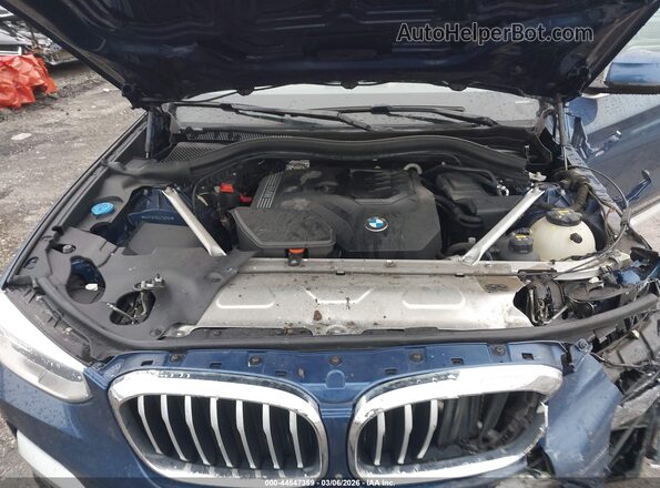 5UXTY5C0XLLT35783 2020 BMW X3 Синий Вид сзади