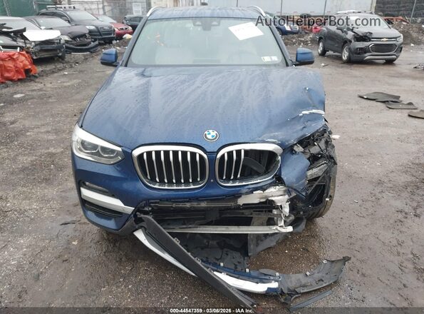 5UXTY5C0XLLT35783 2020 BMW X3 Синий Вид задней части салона